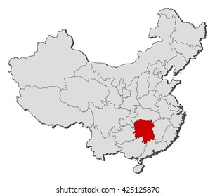 Map - China, Hunan