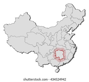 Map - China, Hunan
