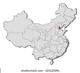 Map - China, Tianjin