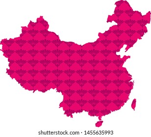 map of china. vector illustration