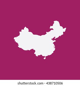 Map of China Vector Illustration