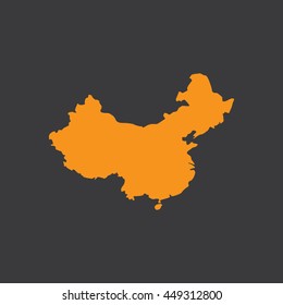 Map of China Vector Illustration