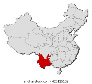Map - China, Yunnan
