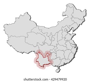 Map - China, Yunnan