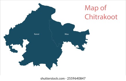 Map of Chitrakoot District, Chitrakooti District, Uttar Pradesh State, Republic of India, Government of  Uttar Pradesh, Indian territory, Eastern India, politics, village, tourism