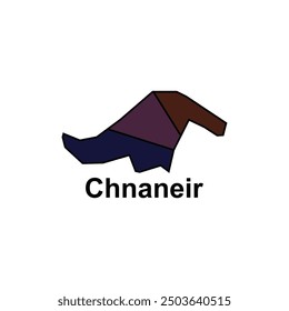 Map of Chnaneir vector design template, World Map International vector template with outline graphic sketch style isolated on white background