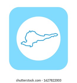 Map Chuy region in Kyrgyzstan country