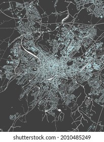 Stadtplan von Aachen, Deutschland