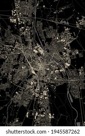 Stadtplan Augsburg, Deutschland