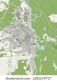 mapa de la ciudad de Babruysk, Bielorrusia