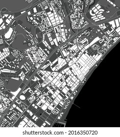 map of the city of Badalona, Spain