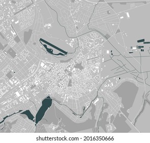 map of the city of Balti, Moldova