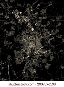 mapa de la ciudad de Braunschweig, Alemania