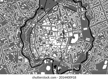 Karte der Stadt Braunschweig, Deutschland