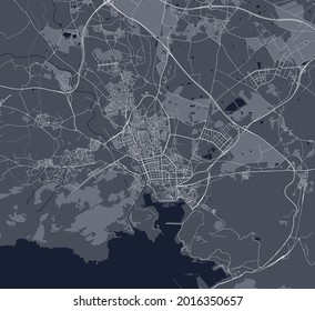 mapa de la ciudad de Cartagena, España