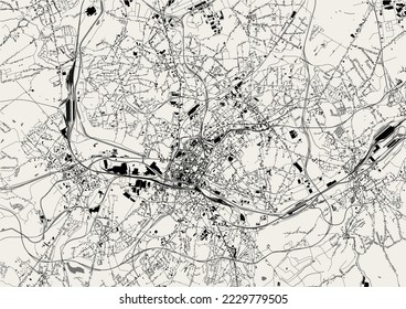 Stadtplan von Charleroi, Belgien