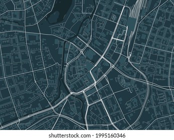 map of the city of Chemnitz, Germany