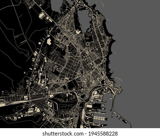 mapa de la ciudad de Constanta, Rumania