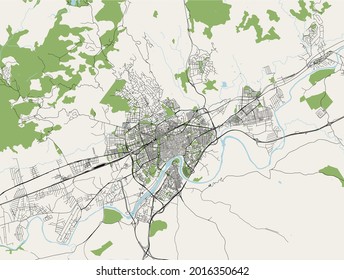 map of the city of Cordoba, Spain