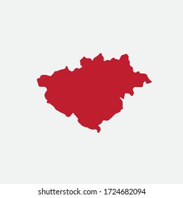 Map of the city of Drama. Vector illustration.