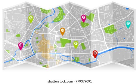 map city fold