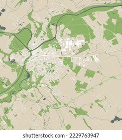 Stadtplan von Gyor, Ungarn