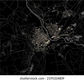 map of the city of Jelgava, Latvia