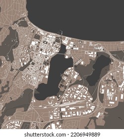 mapa de la ciudad de Jonkoping, Suecia