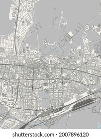 map of the city of Karlsruhe, Germany