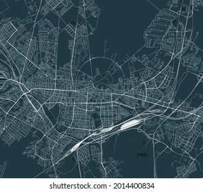 map of the city of Karlsruhe, Germany
