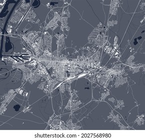 map of the city of Karlsruhe, Germany