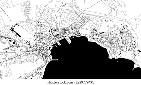 map of the city of Kerch, Crimea