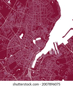 Stadtplan von Kiel, Deutschland