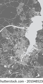 map of the city of of Kiel, Germany