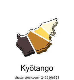 Map City of Kyotango design template, World Map International vector template with outline graphic sketch style isolated on white background