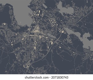 Map Of The City Of Lahti, Finland