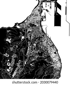 map of the city of Las Palmas de Gran Canaria, Spain