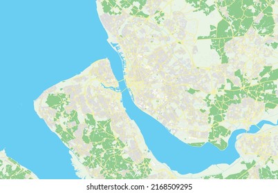 Map of the city of Liverpool. Vector illustration
United Kingdom