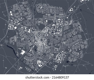 Stadtplan von Lund, Schweden