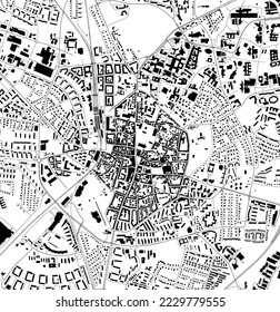 Stadtplan von Lund, Schweden