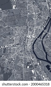 map of the city of Magdeburg, Germany