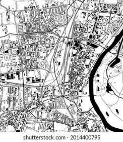 map of the city of Magdeburg, Germany