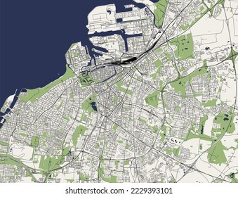 Stadtplan von Malmo, Schweden