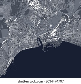 map of the city of Mariupol, Ukraine