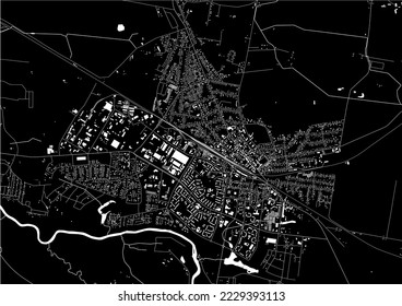 map of the city of Mazeikiai, Lithuania