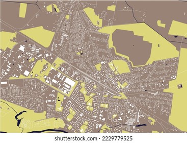 map of the city of Mazeikiai, Lithuania