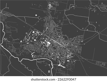 map of the city of Mazeikiai, Lithuania