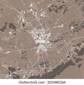 map of the city of Murcia, Spain