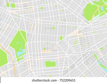 map city New York. Vector illustration