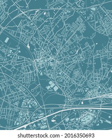 mapa de la ciudad de Oberhausen, Alemania